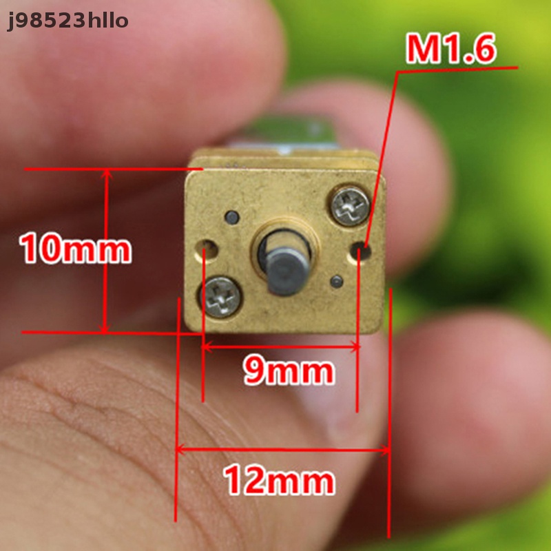 [Tuyệt vời] Micro N20 động cơ bánh răng tốc độ chậm Hộp số kim loại giảm tốc động cơ điện đồ chơi tự làm