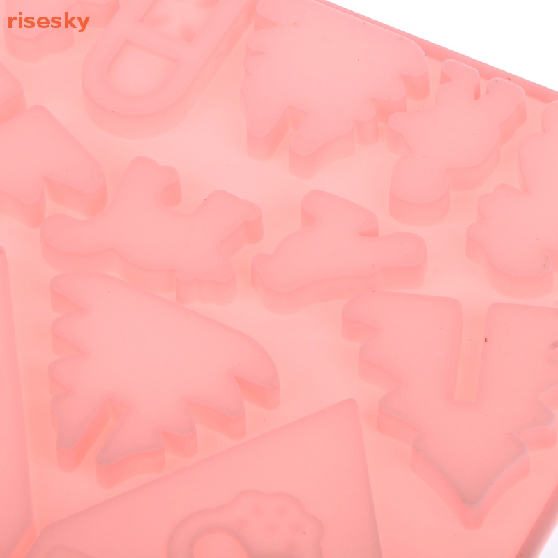 1 Khuôn Silicone Làm Bánh Hình Ngôi Nhà Giáng Sinh