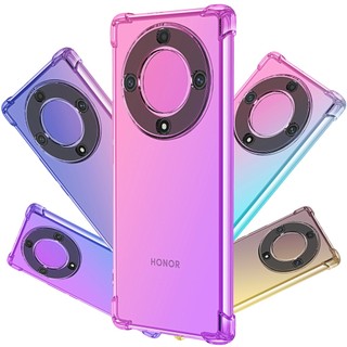 Ốp Lưng Chất Liệu TPU Chống In Dấu Vân Tay Màu Gradient Cho Honor X9a X9 X40 X30 Magic5 Lite Magic4 Ultra Pro 4G 5G