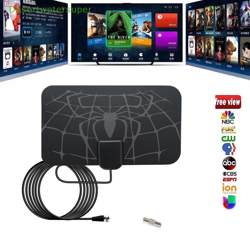 Ăng Ten Hdtv Kỹ Thuật Số Khuếch Đại Tín Hiệu Có Thể Tháo Rời Hd