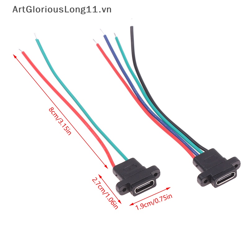 Dây Hàn Dạng Vòng Cao Su Chống Thấm Nước Ổ Cắm Sạc Nhanh Loại C 2Pin 4Pin