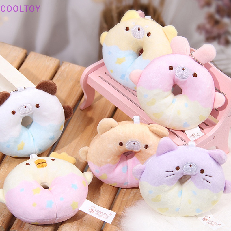 Cooltoy Đồ Chơi Nhồi Bông Hình Bánh Donut Mềm Mại Treo Chìa Khóa Trang Sức Cho Bé