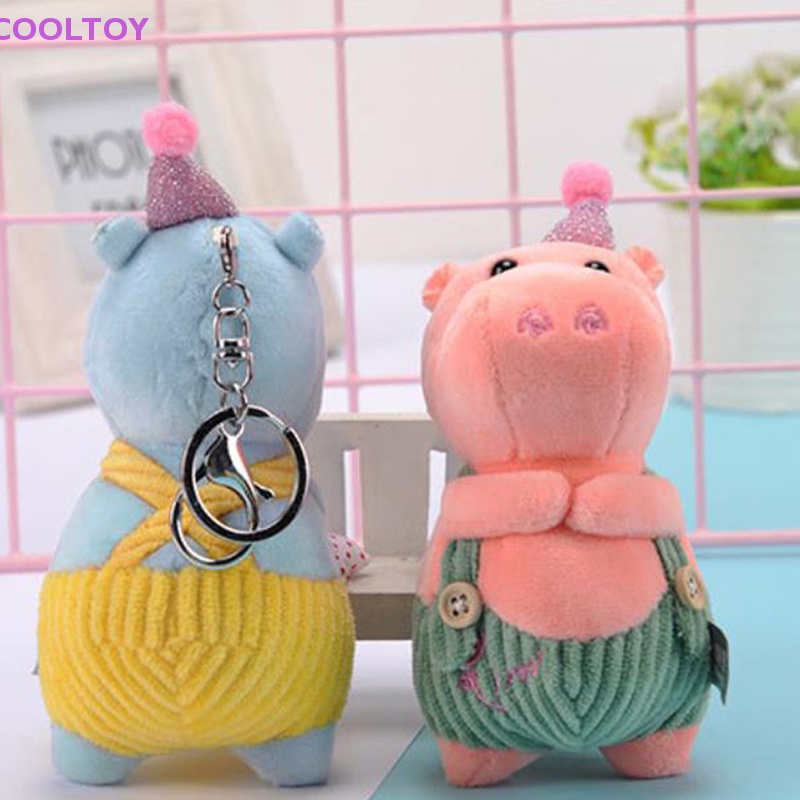 Móc Khóa Hình Hà Mã Nhồi Bông Dễ Thương