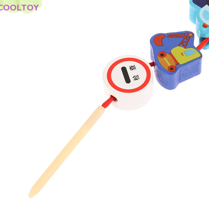 Cooltoy Set 12 / 16 / 23 / 25 Hạt Xâu Chuỗi Hình Động Vật / Trái Cây Hoạt Hình Đồ Chơi Giáo Dục Cho Bé DIY