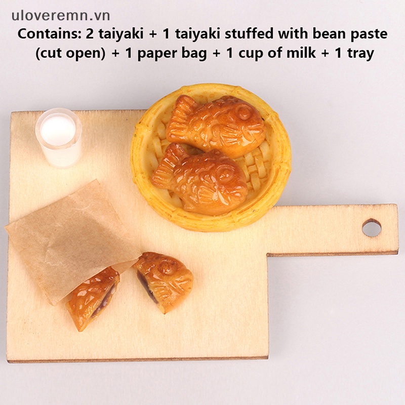 1 Set Mô Hình Thức Ăn Nhanh Trang Trí Nhà Búp Bê Tỷ Lệ 1: 12