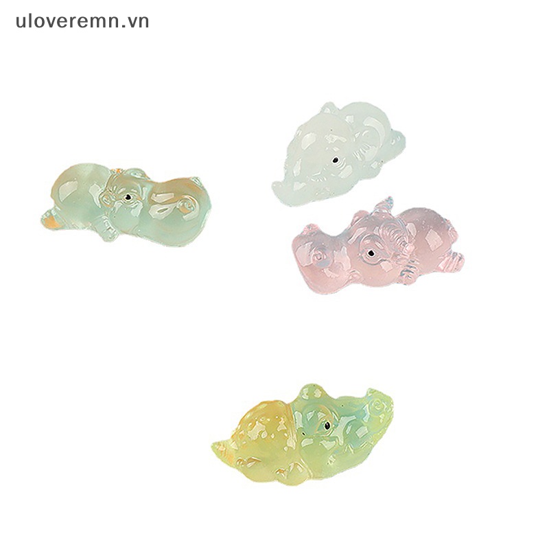 1 Tượng Động Vật Hoạt Hình Mini Phát Sáng Trang Trí Xe Hơi