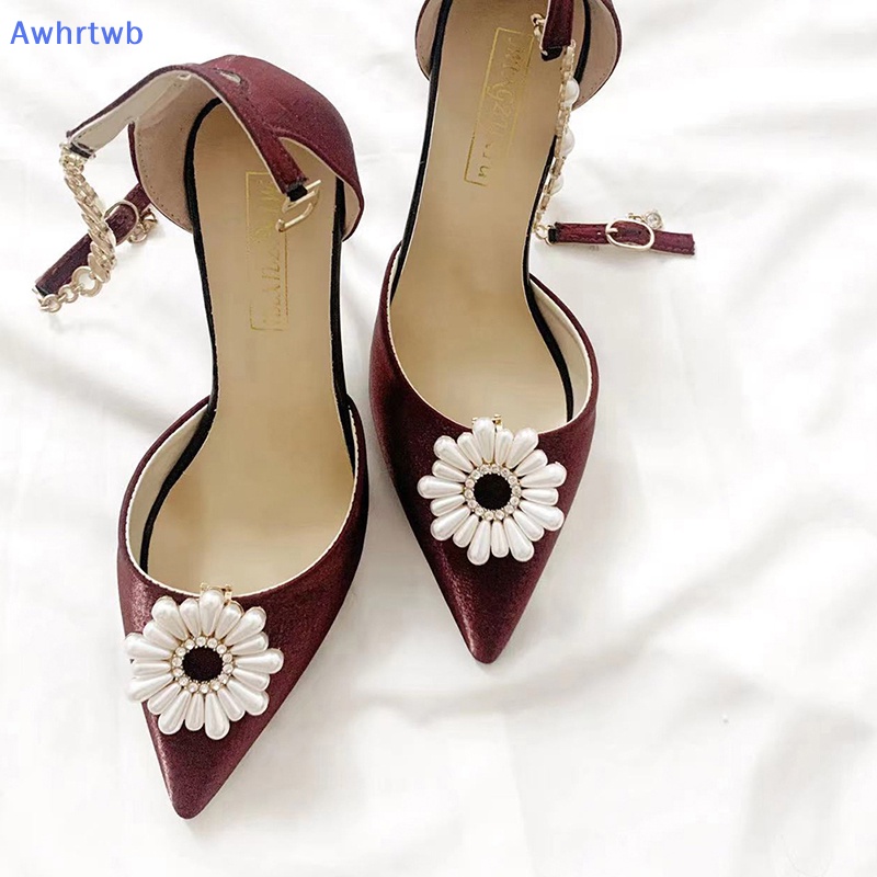 1 Kẹp Ngọc Trai Trang Trí Giày Cao Gót Cho Cô Dâu Mới