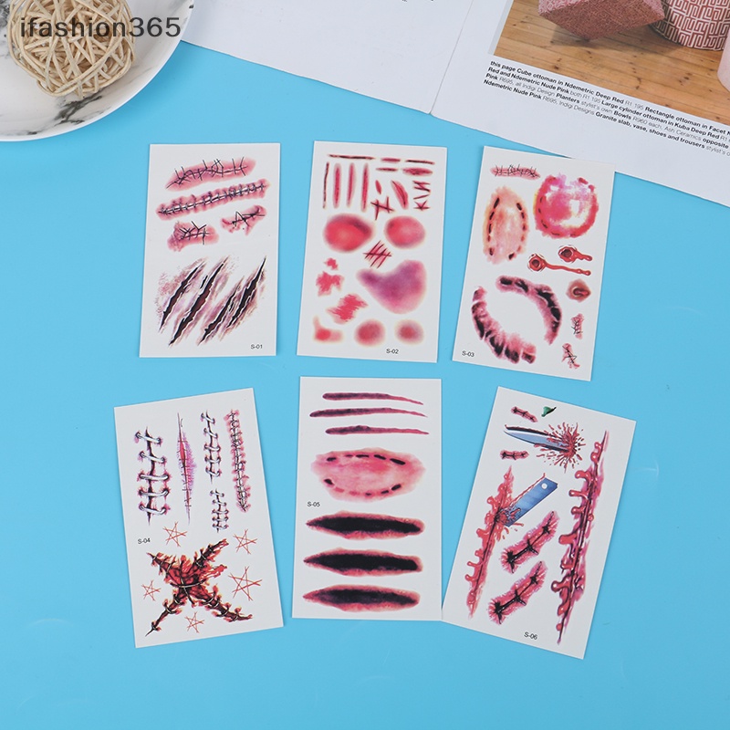 Sticker Vết Thương Giả Chống Thấm Nước Dùng Hóa Trang Halloween ifashion365