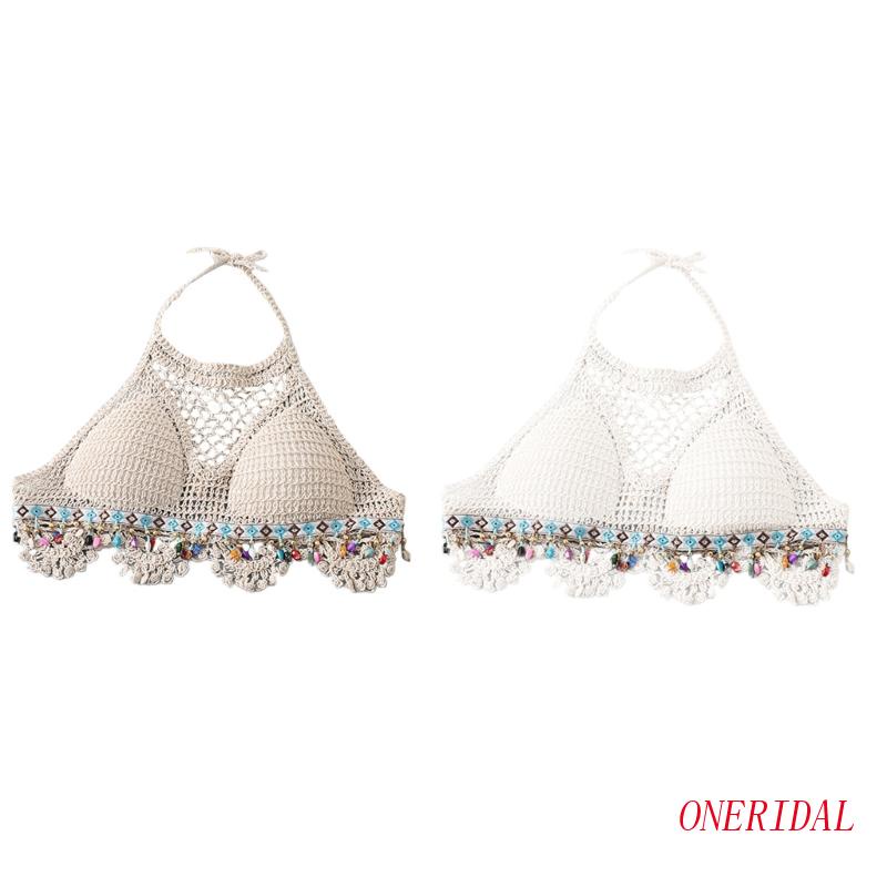 Áo Bra Dệt Kim Phối Tua Rua Thời Trang Mùa Hè Quyến Rũ Cho Nữ