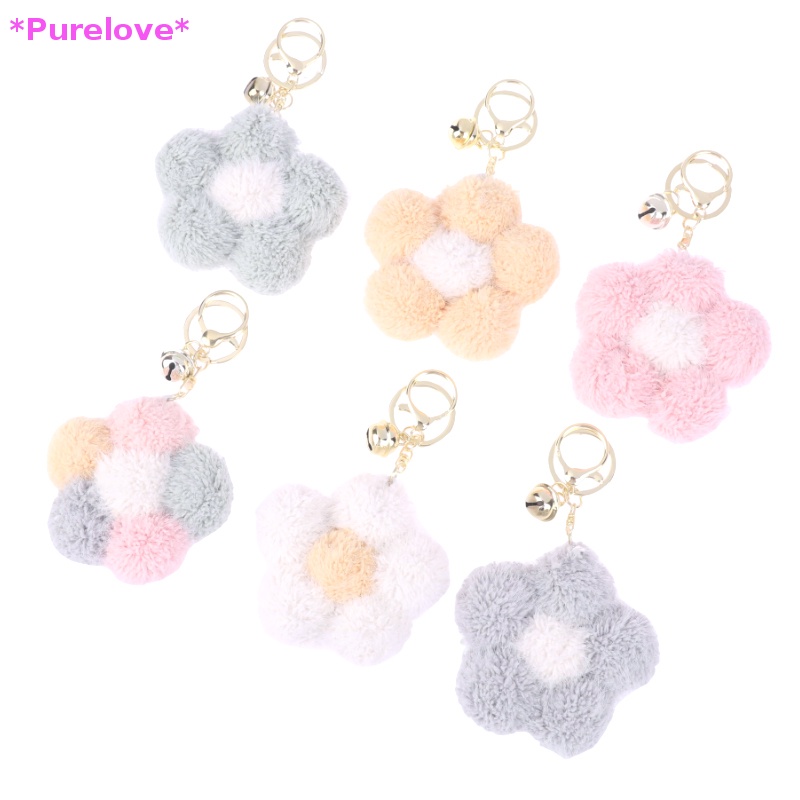 Móc Khóa Bông Hoa Mềm Mại Đáng Yêu Mới