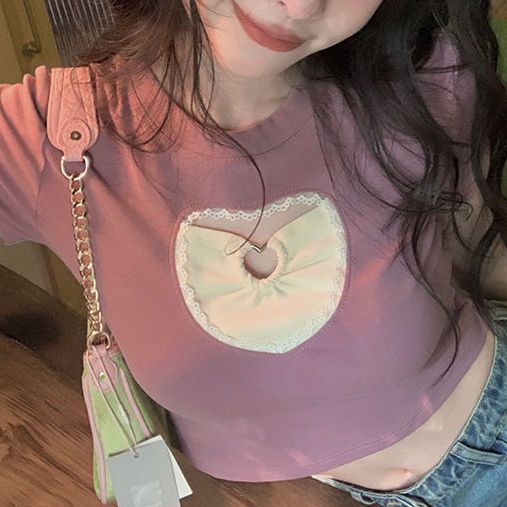 Áo baby tee Thun croptop 100% Cotton Tay Ngắn Thời Trang Mùa Hè Cho Nữ