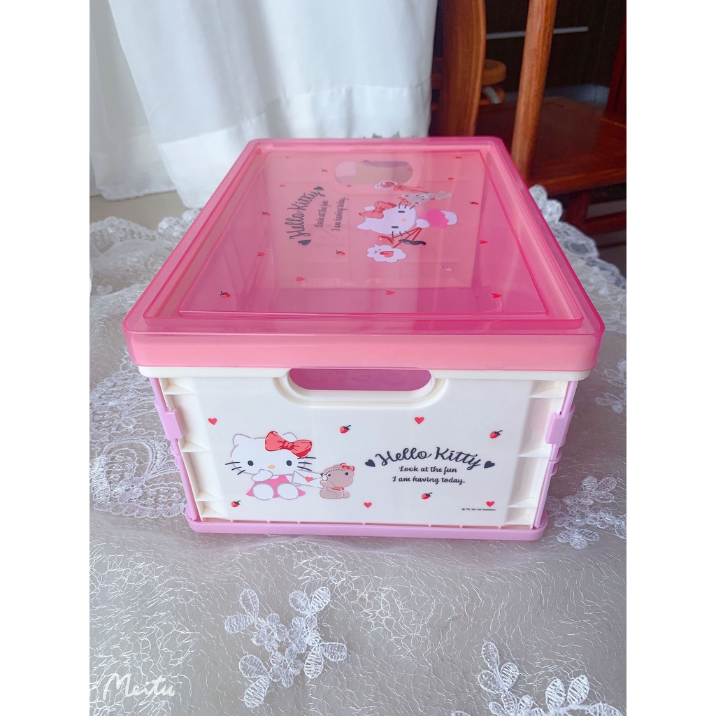 Hộp Đựng Mỹ Phẩm Để Bàn Hình Hello kitty / Cún Melody / Chó Gemini Kuromi Cinnamon Đáng Yêu