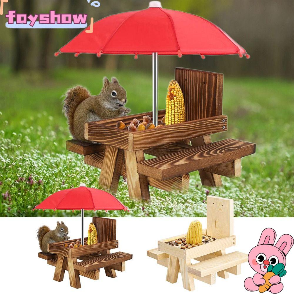 Dụng Cụ Cho Sóc Ăn Uống Bằng Gỗ Kèm Giá Đỡ Hình Quả Bắp Ngô Mini Tiện Dụng