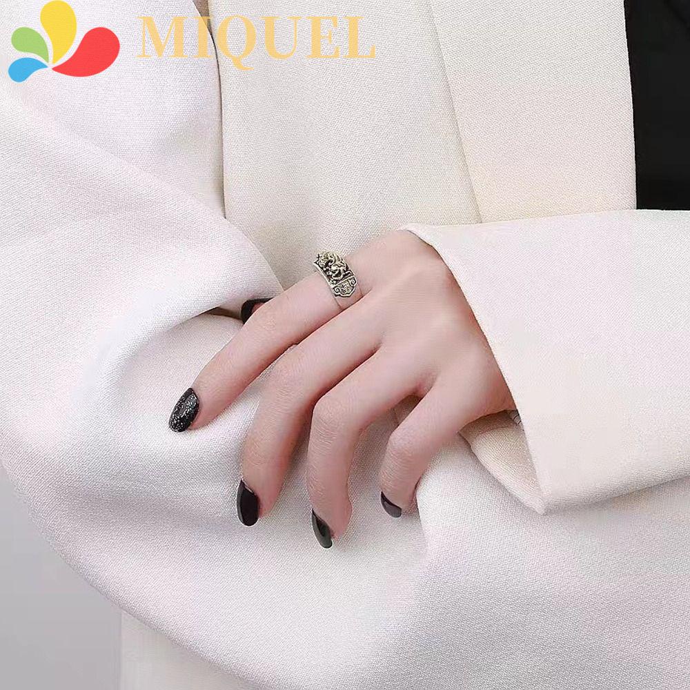 Nhẫn Đeo Tay Bằng Hợp Kim Phong Cách Trung Hoa Cổ Điển Cho Nam