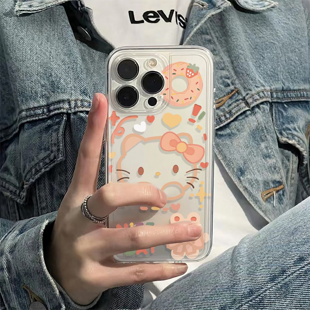 ✅Ốp Điện Thoại Mềm Chống Sốc Hình Gấu Hello Kitty 43AV 13 1178Max6In14Proiphone12 Apple plus
