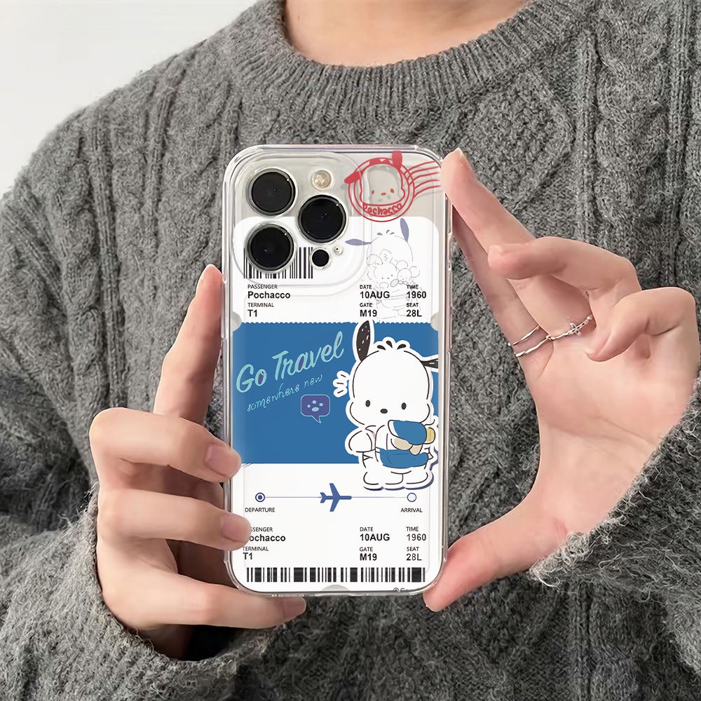 ✅Ốp Điện Thoại Mềm Chống Sốc In Hình Chú Chó Pacha 6In Đơn Giản Cho Iphone 14Pro 13Plus 78 1211 max Q1UY