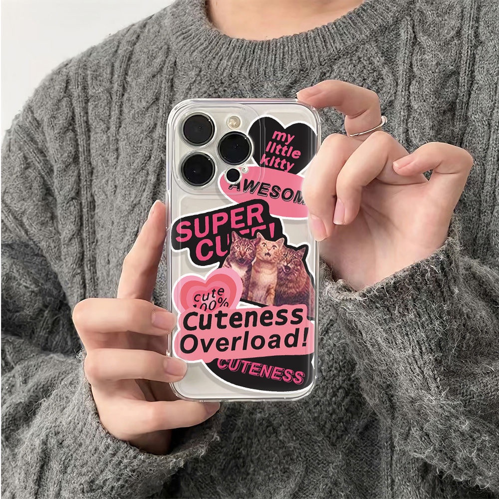 ✅Ốp Điện Thoại Dẻo Họa Tiết Chú Mèo Dễ Thương Chống Sốc Cho Iphone12 6In7813 14pro max11 AP1D