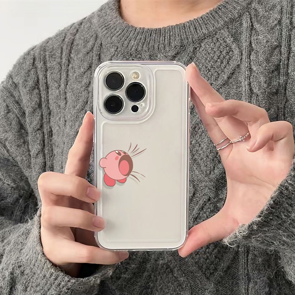 ✅Ốp Điện Thoại Dẻo Họa Tiết Ngôi Sao Kirby Dễ Thương Chống Sốc Cho Apple 78max 11 plus13 Iphone12 14pro Q3XG