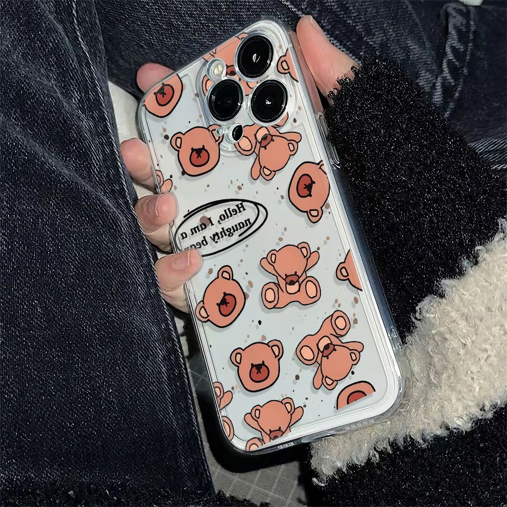 ✅Ốp Điện Thoại Dẻo Họa Tiết Hoạt Hình Chú Gấu Nhỏ Dễ Thương Chống Sốc Cho Iphone12Max AB2D 6In14Pro1178 13