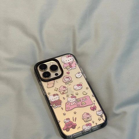 ✅Ốp Điện Thoại Dẻo Họa Tiết Hoạt Hình Chú Mèo Dễ Thương Cho Iphone13Iphone14Promax 8 LWGY 12plusKT Cat 711