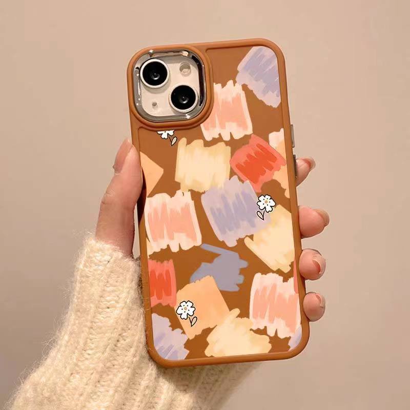 ✅Ốp Điện Thoại Mềm Màu Nước Mùa Hè / Metal 11 Iphone13Pro Apple 14pro Max xr12