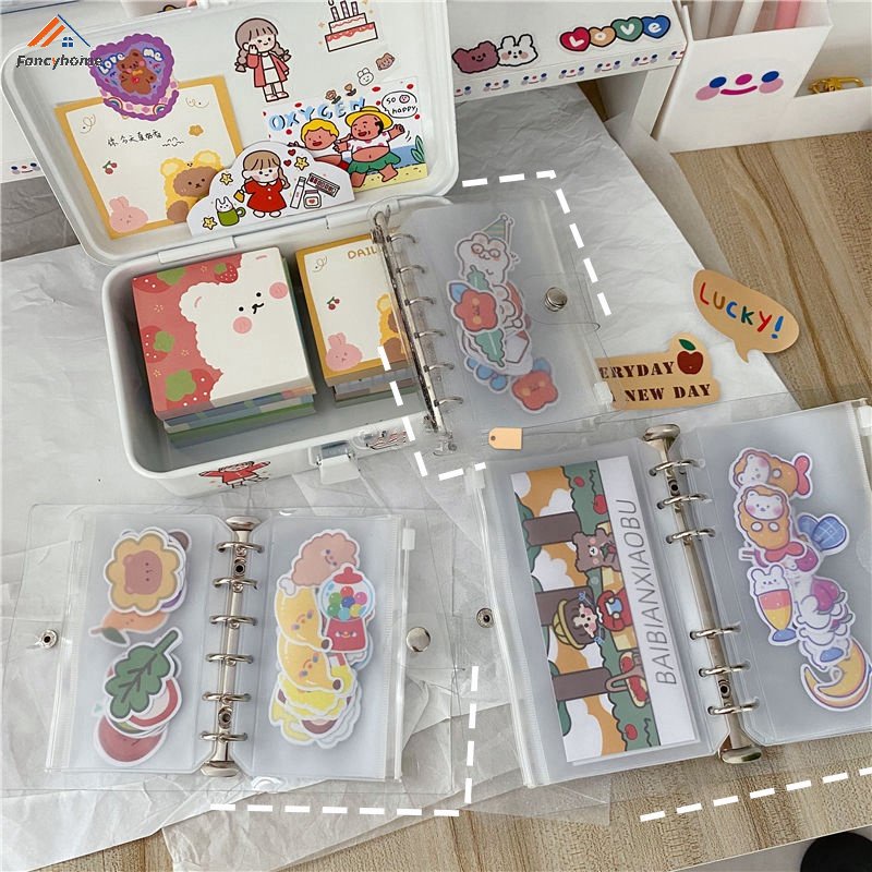 Túi Đựng Sổ Tay Trong Suốt Có Khóa Kéo Tiện Dụng