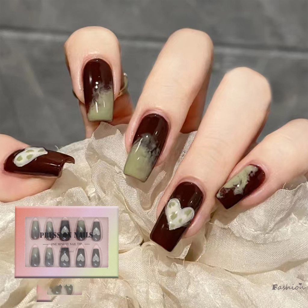 Bộ Móng Tay Giả Màu Sắc Tự Nhiên Chống Va Đập