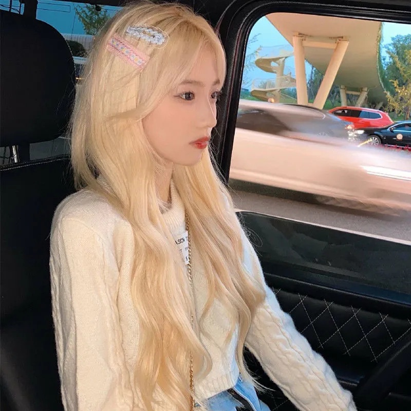 Bộ Tóc Giả Dài Xoăn Gợn Sóng Thời Trang Cho Nữ