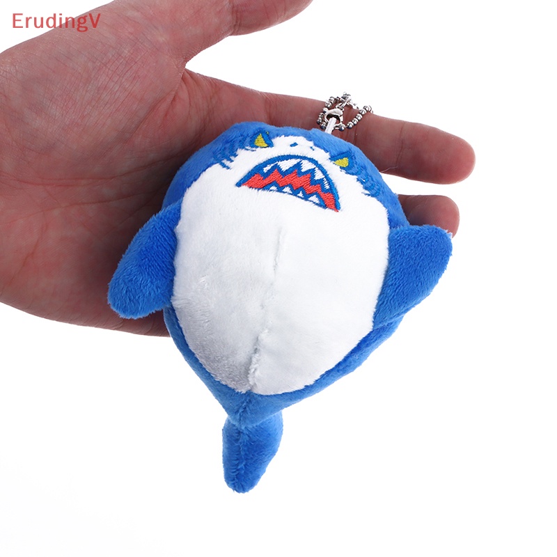 [ErudingV] Móc Khóa Hình Cá Mập Nhồi Bông Mềm Mại Sáng Tạo