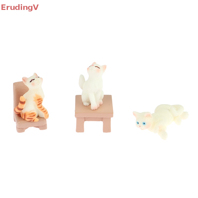 [ErudingV] Đồ Trang Trí Hình Chú Mèo Ngồi Trong Vườn Dễ Thương Dành Cho Trẻ Em [Mới]