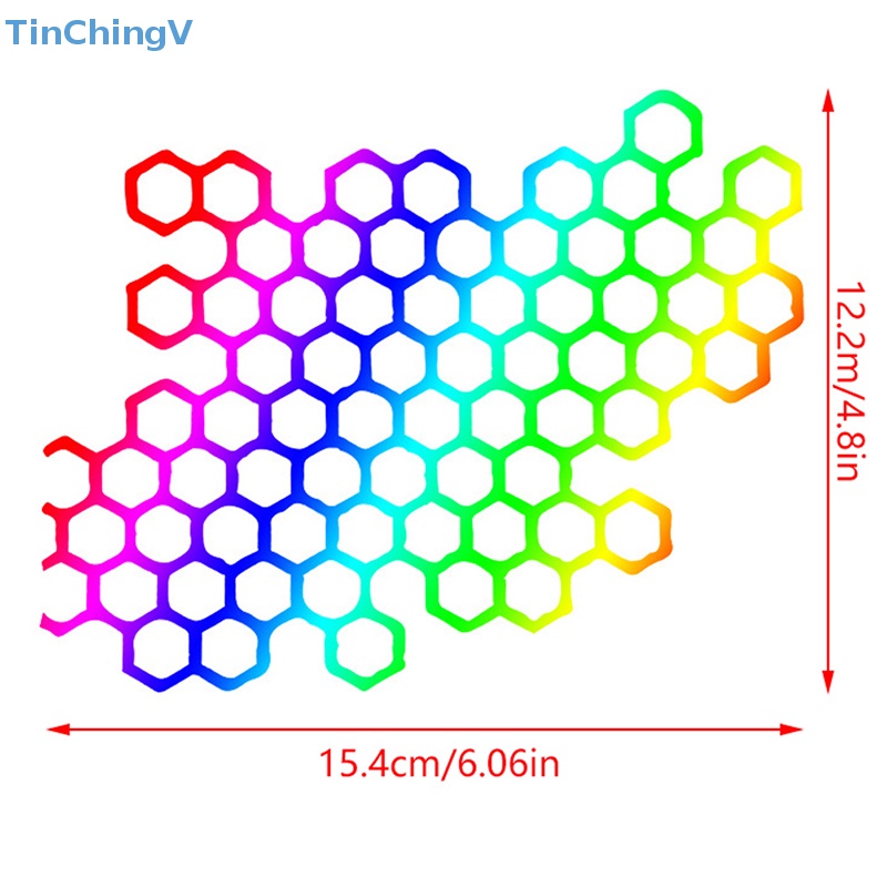 [TinChingV] Hình Dán Tổ Ong Chống Thấm Nước Trang Trí Mũ Bảo Hiểm Xe Máy [Mới]