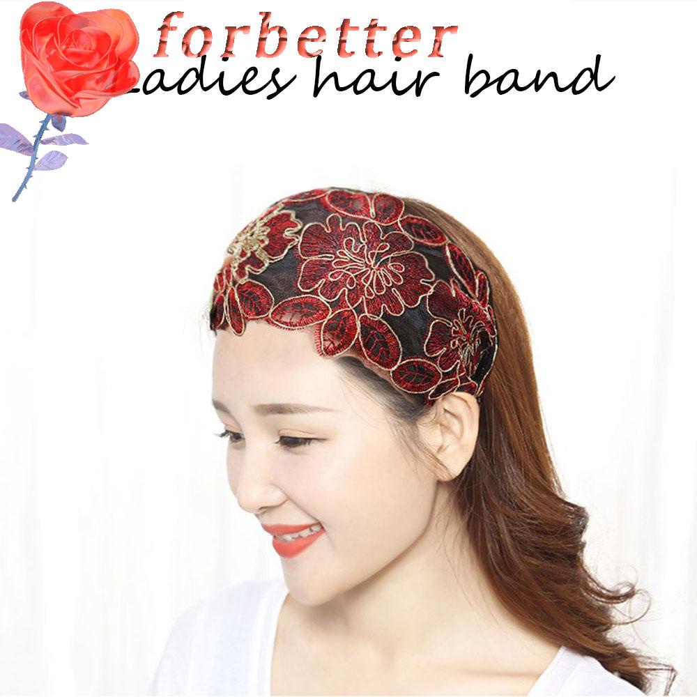 Băng Đô Cài Tóc Bản Rộng In Họa Tiết Hoa Có Thể Điều Chỉnh Cho Nữ