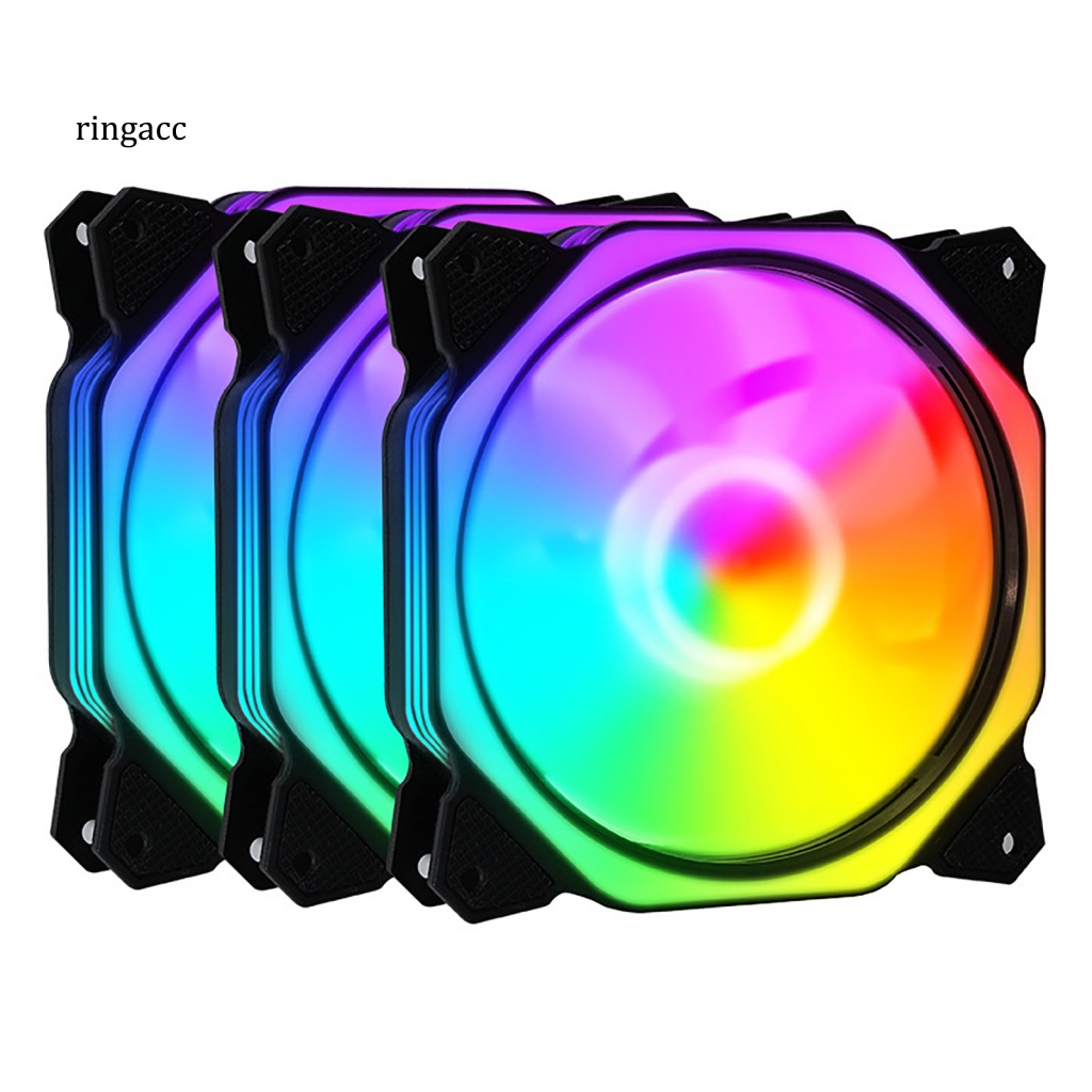 Quạt Tản Nhiệt RGA RGB Ít Ồn Kích Thước 12cm Tích Hợp Đèn LED Nhỏ Gọn Tiện Dụng Cho Máy Tính