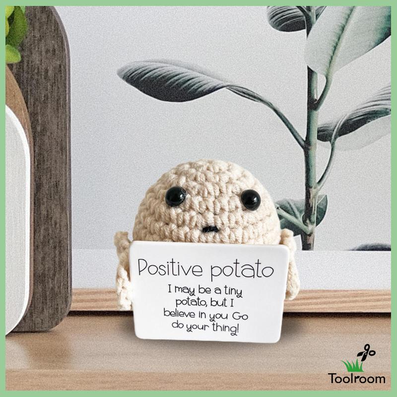 Búp Bê Đan Len Hình Khoai Tây Chiên Dễ Thương Vui Nhộn Để Bàn / Xe Hơi / Văn Phòng