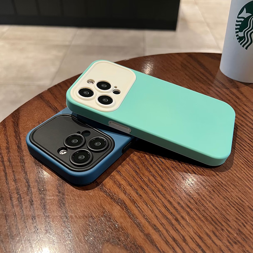 Ốp Điện Thoại Silicon TPU Mềm Đơn Giản Bảo Vệ Ống Kính Máy Ảnh Toàn Diện Cho IPhone 14 Pro Max 13 12 11 Pro Max XS XR