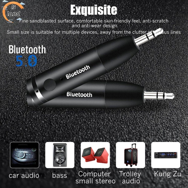 Bộ Thiết Bị Nhận Tín Hiệu Âm Thanh Bluetooth 5.0 Không Dây Đầu Ra 3.5mm Chuyên Dụng Cho Xe Hơi