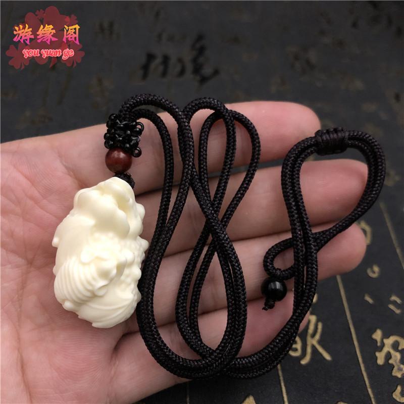 Mặt Dây Chuyền / Móc Chìa Khóa Hình Voi / Trái Cây / Phật Giáo Màu Vàng Ngà Cho Nam Và Nữ Móc Khóa Hình Con Cóc Guanyin 5.2333