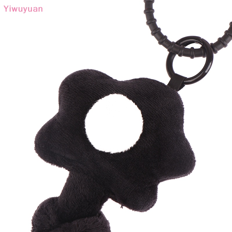 < Yiwuyuan > Móc Khóa Hình Hoa Xoắn Nhỏ Mềm Mại Màu Đen Tươi Mới Dễ Thương Sáng Tạo Cho Nữ