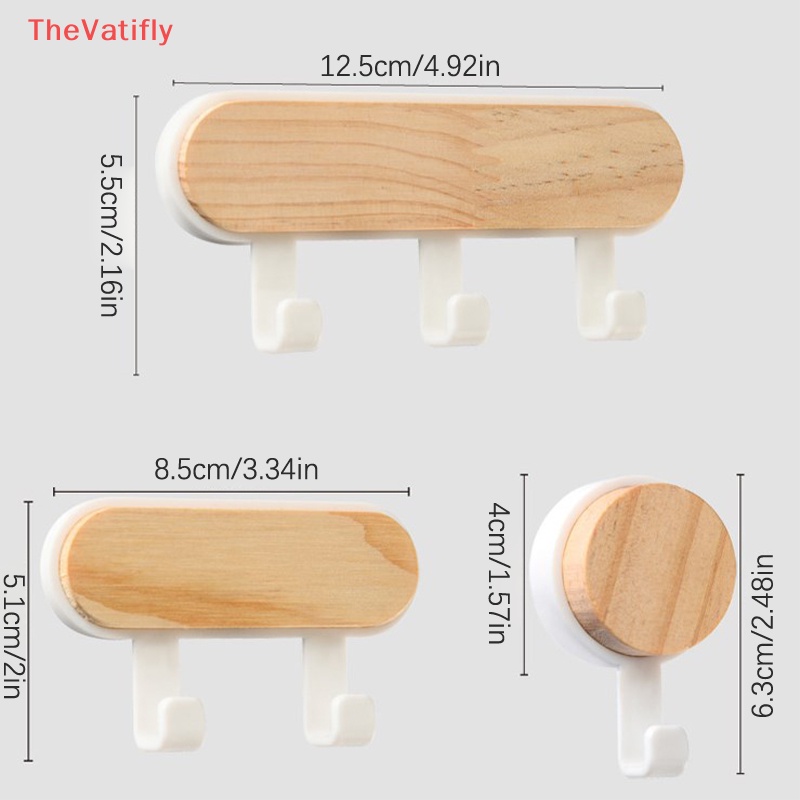 [Thevalifly] Giá Đỡ Điện Thoại / Chìa Khóa / Mũ / Khăn Quàng Cổ Bằng Gỗ Chắc Chắn