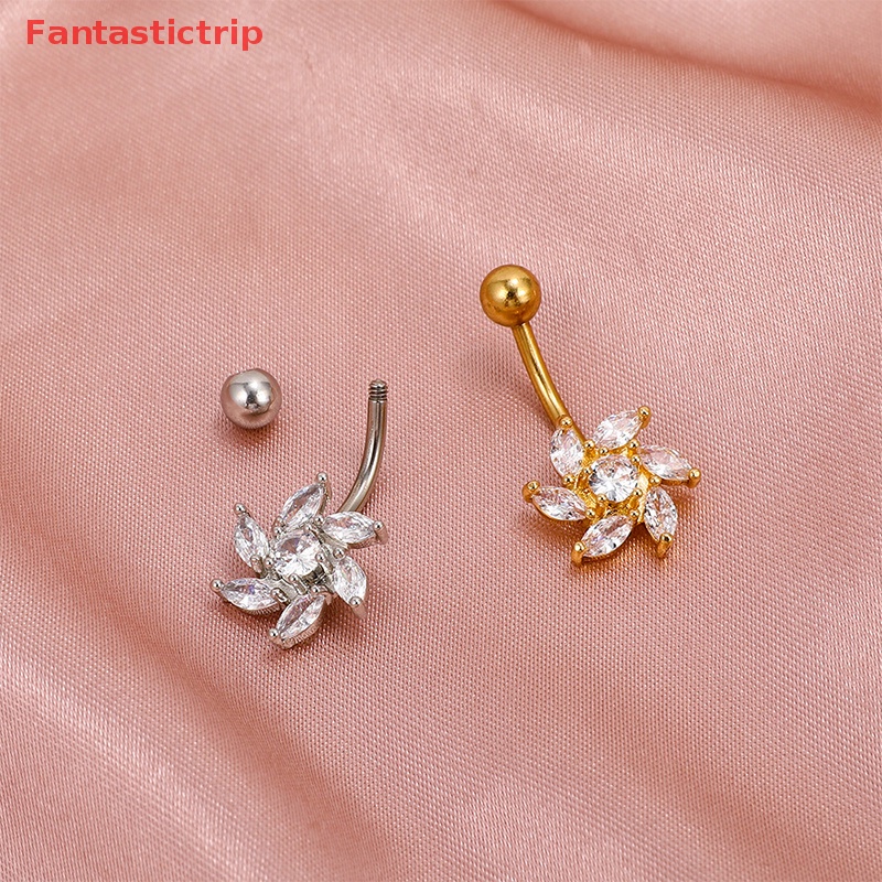 [Fantastictrip] Khuyên Rốn Hình Hoa Thời Trang Chất Lượng Cao Mới