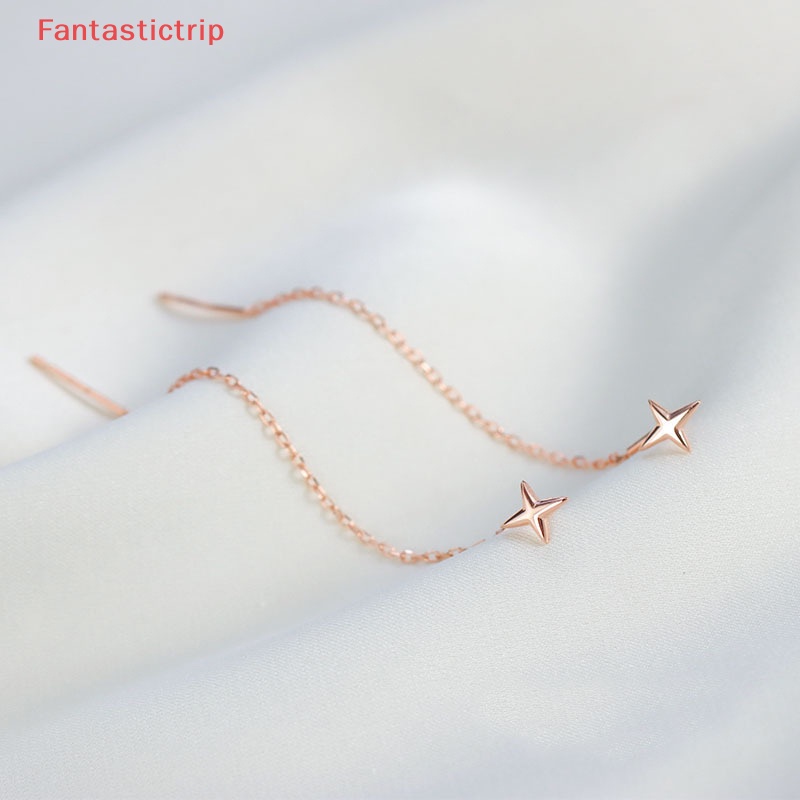 [Fantastictrip] Bông Tai Dáng Dài Tua Rua Hình Ngôi Sao Thời Trang Mới Cho Nữ