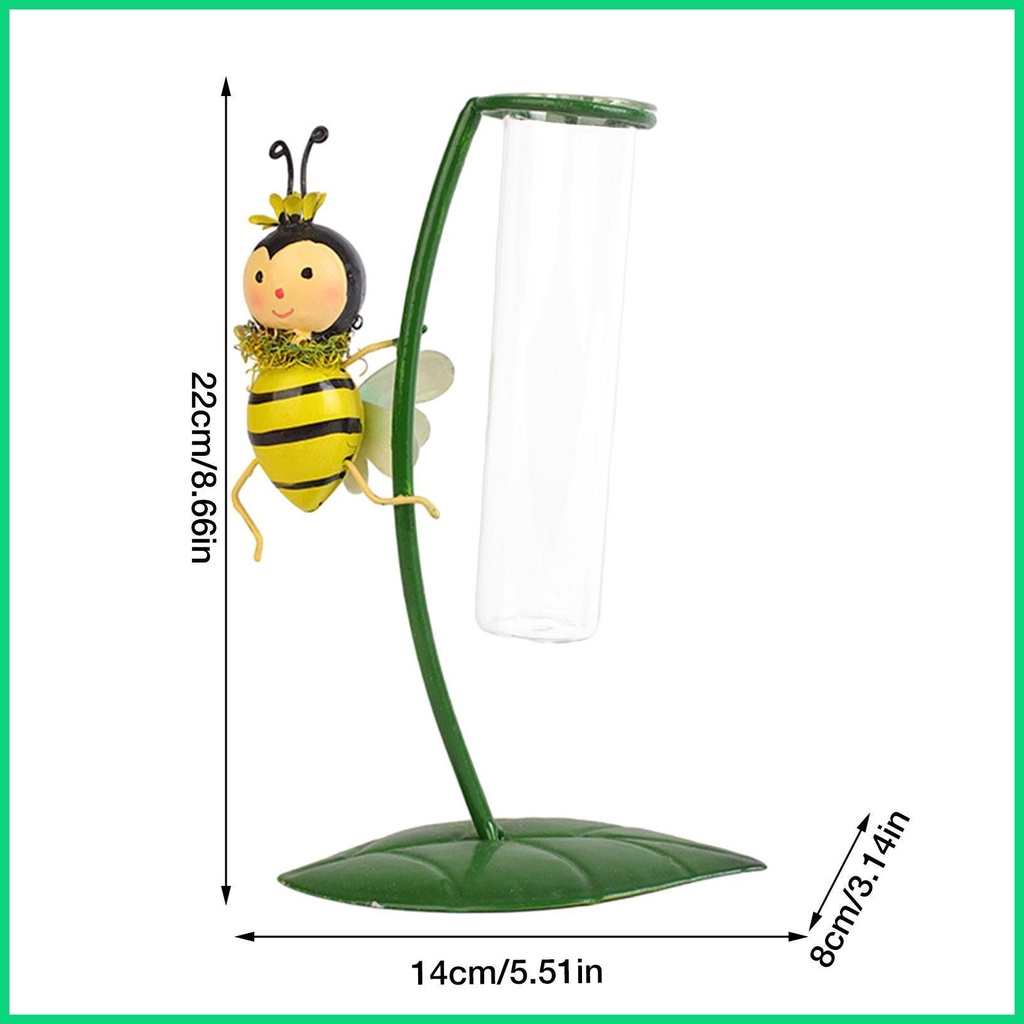 Bình Hoa Dạng Ống Nghiệm Với Khung Sắt Nghệ Thuật Trang Trí Nhà Cửa / Sân Vườn / Tiệc Cưới