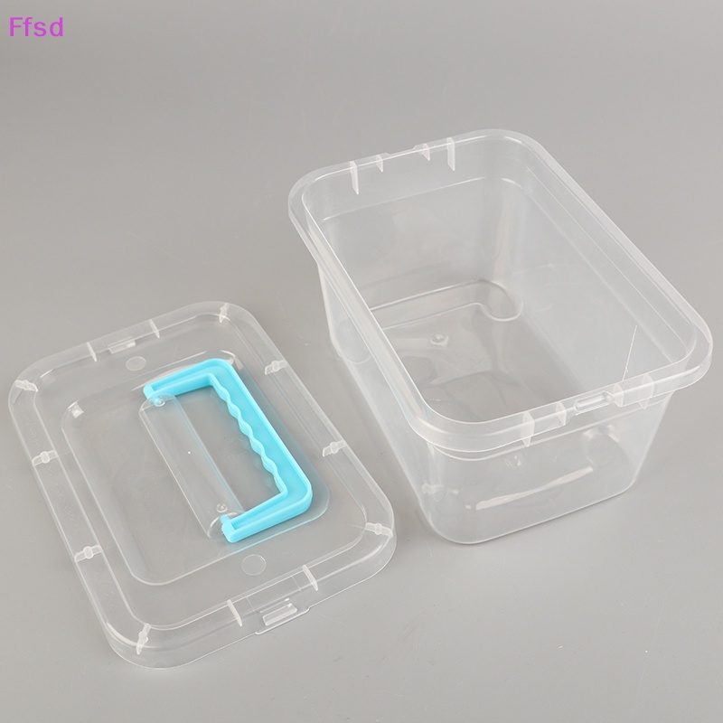 {Ffsd} Hộp Nhựa Vuông Mini Trong Suốt Đựng Trang Sức Hạt Cườm * Bán Chạy