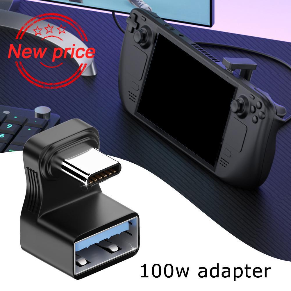 Đầu Chuyển Đổi USB Type C 2 Trong 1 Nâng Cấp 100W 90° Phụ Kiện Cho Máy Hút Bụi H1J444 H1J4