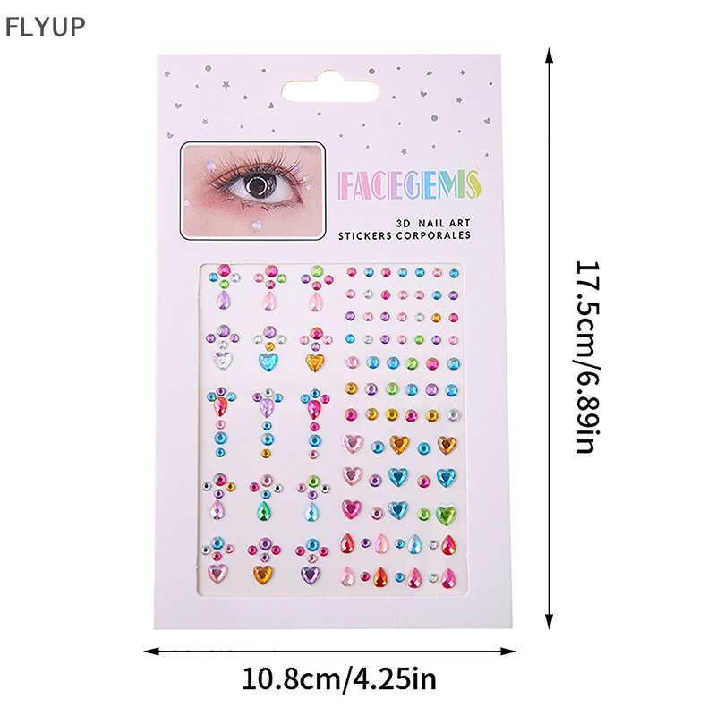 Hạt Đá Kim Cương Pha Lê Dán Mặt / Cơ Thể Trang Điểm Lễ Hội