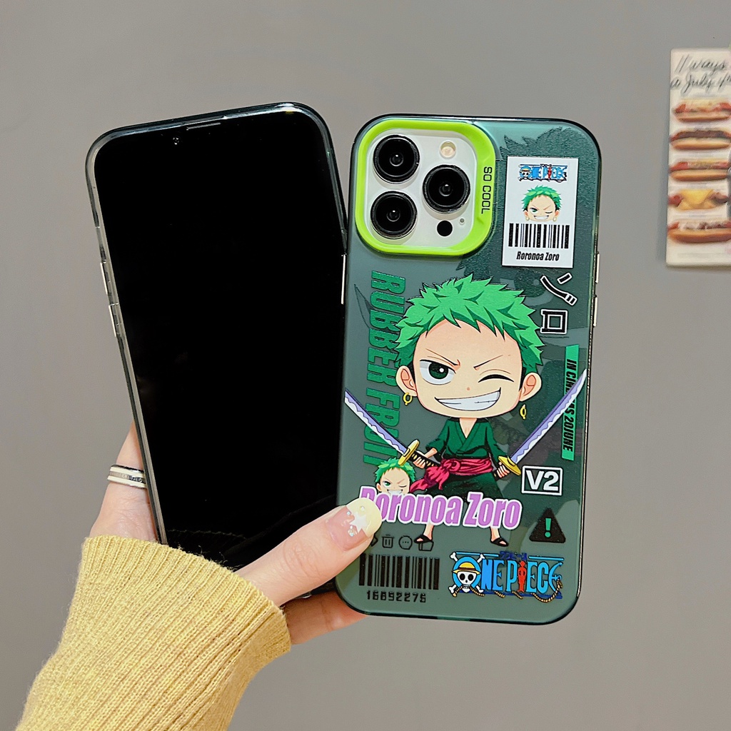 Ốp Điện Thoại TPU Mềm Nhám Trong Suốt Chống Sốc In Hình One Piece Cho iPhone 11 13 12 14 Pro Max