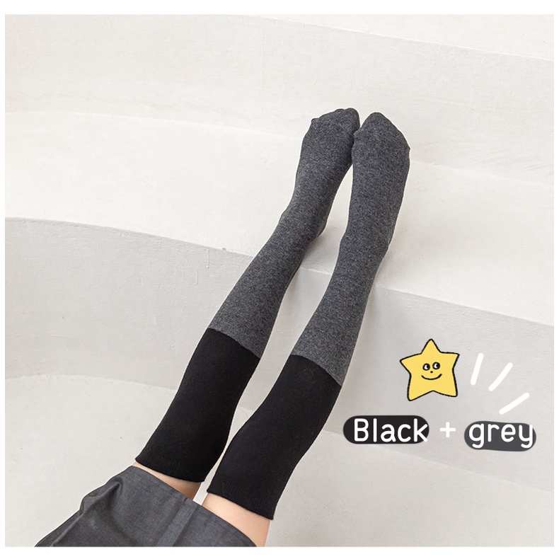 Vớ Dài Qua Gối Màu Sắc Thời Trang Xuân Thu Phong Cách Hàn Quốc Cho Bé Gái