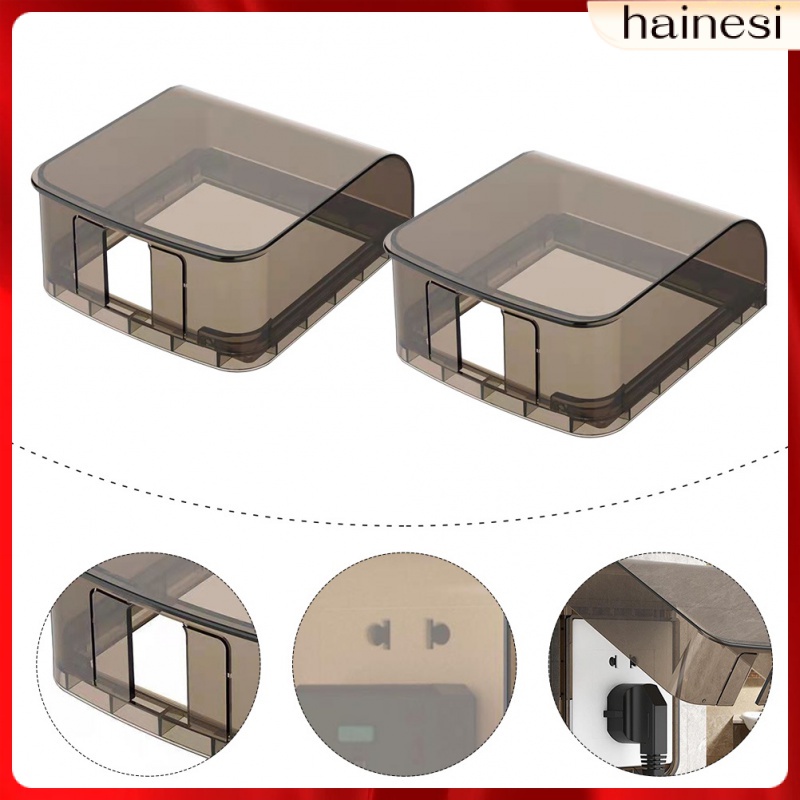 Bộ 2 Nắp Đậy Ổ Cắm Điện Chống Thấm Nước Bảo Vệ An Toàn Cho Bé