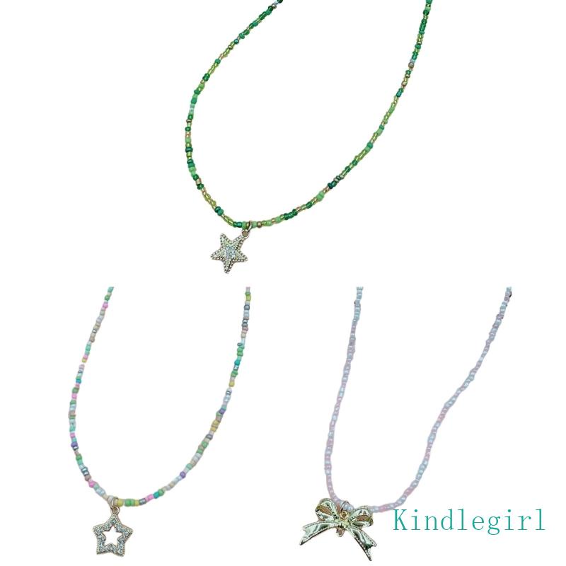 Vòng Cổ Chuỗi Hạt Mặt Ngôi Sao / Nơ Xinh Xắn Thời Trang Dự Tiệc Cho Nữ