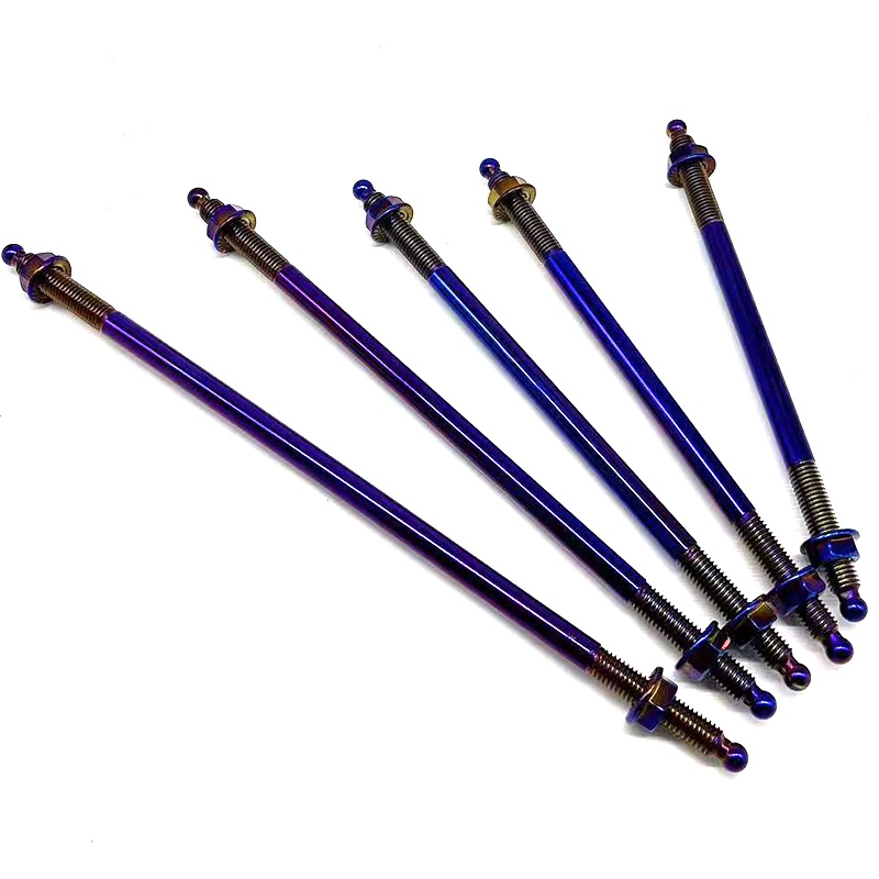 Phù Hợp Với Bê Tông no... Trục Bánh Xe Trước Bằng Thép Không Gỉ 9 Màu Xanh Dương Vàng m12 Cho Xe Điện